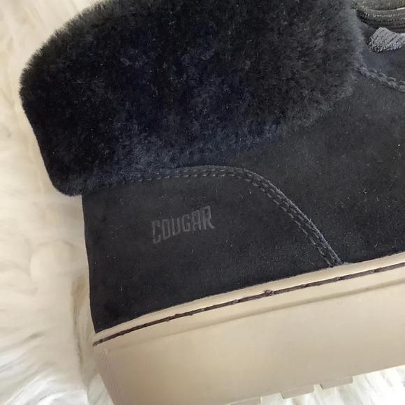 NWT Cougar Suede Downey Shearling Hi-Tops Sz-8 - Picture 7 of 8
